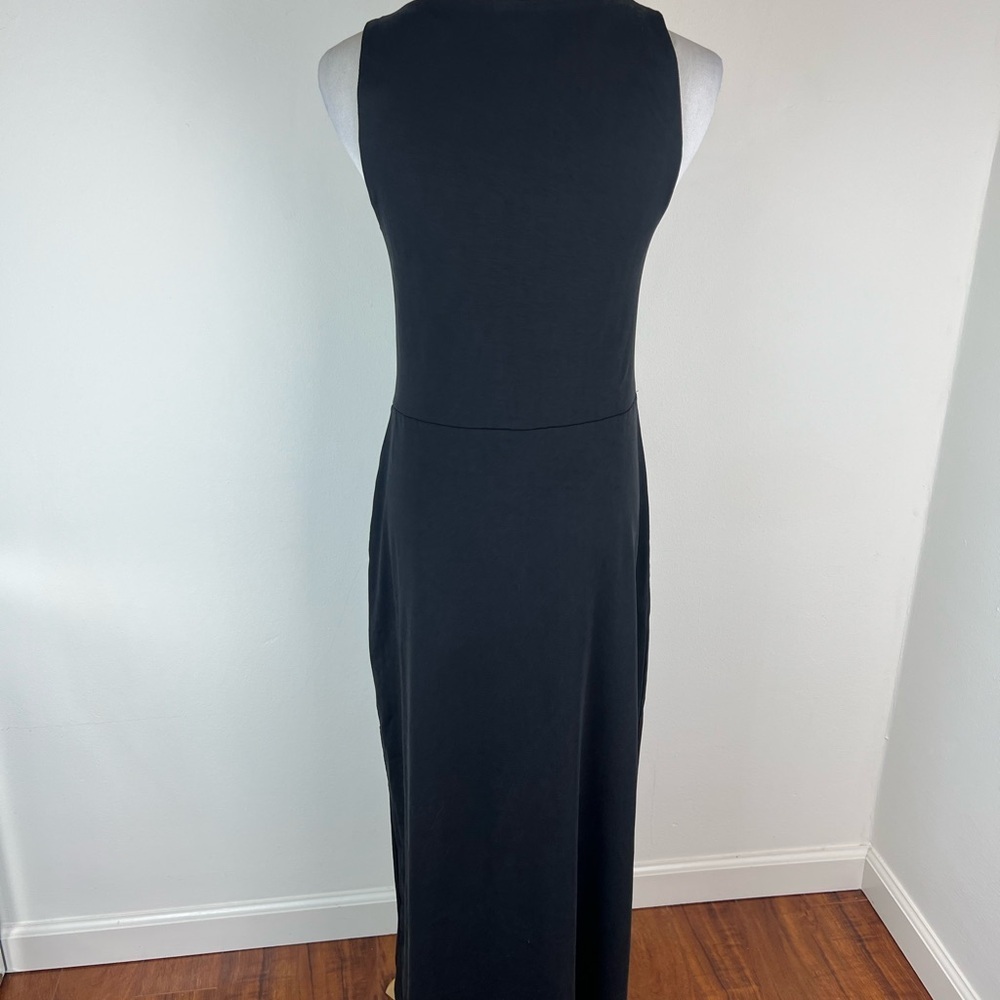 Beyond Yoga Featherweight Getaway Midi Dress Sporty Fitted Black Size M B3 - Picture 4 of 6
